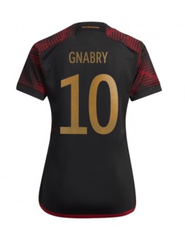 Ženski Nogometna dresi replika Nemčija Serge Gnabry #10 Gostujoči SP 2022 Kratek rokav